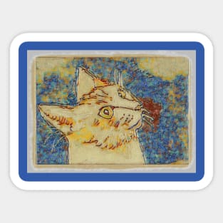 Orange Tabby Cat Sticker